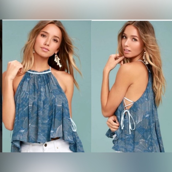 Free People Seasons In The Sun Halter Top Size XS - Picture 1 of 11